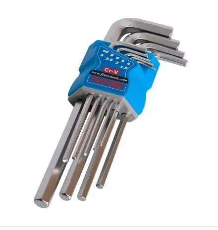 Bộ lục giác đầu bi dài 9 chi tiết,size 1.5/2/2.5/3/4/5/6/8/10mm Fixtec - FHHK1009